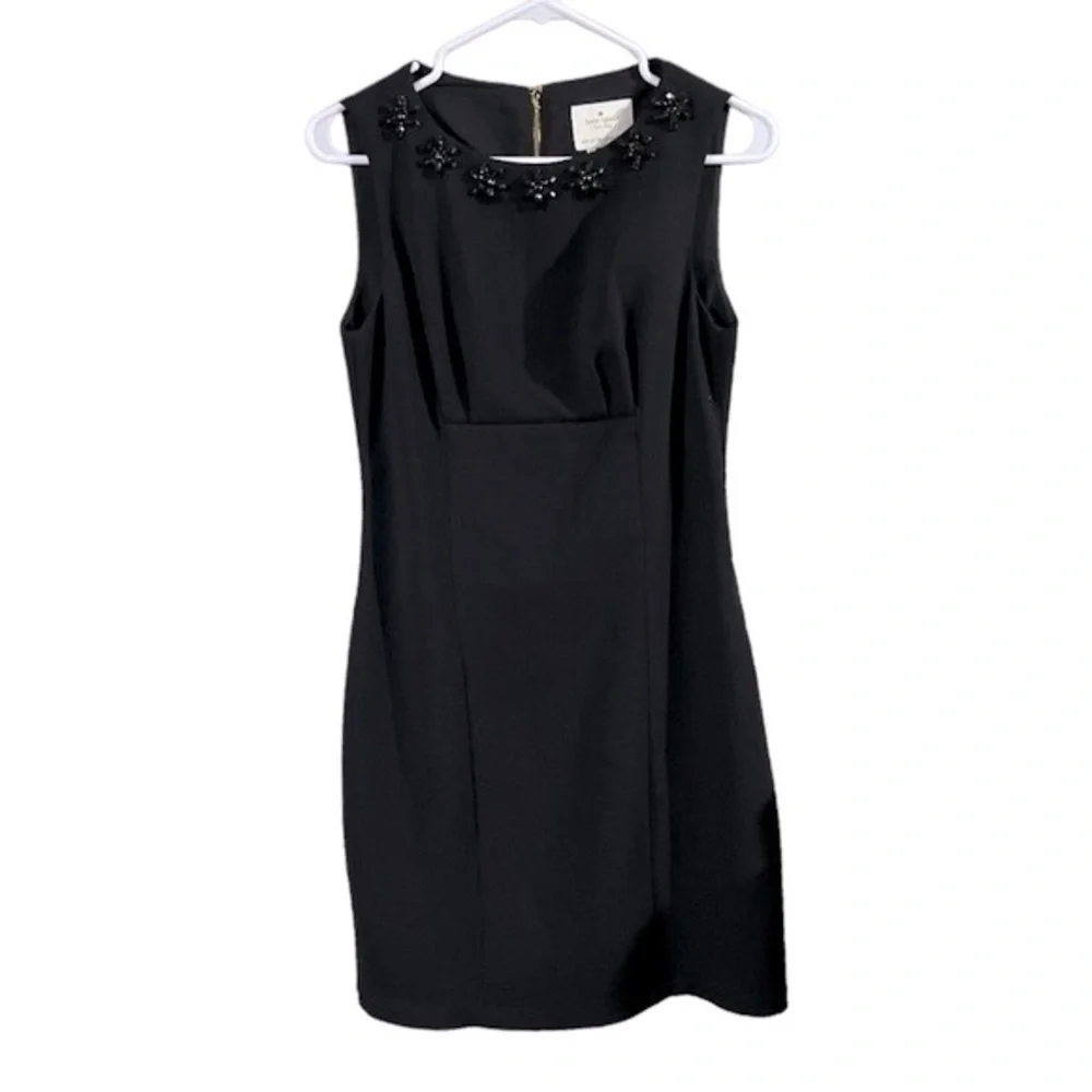 NWOT Kate Spade Black Diana Floral Clusterdress